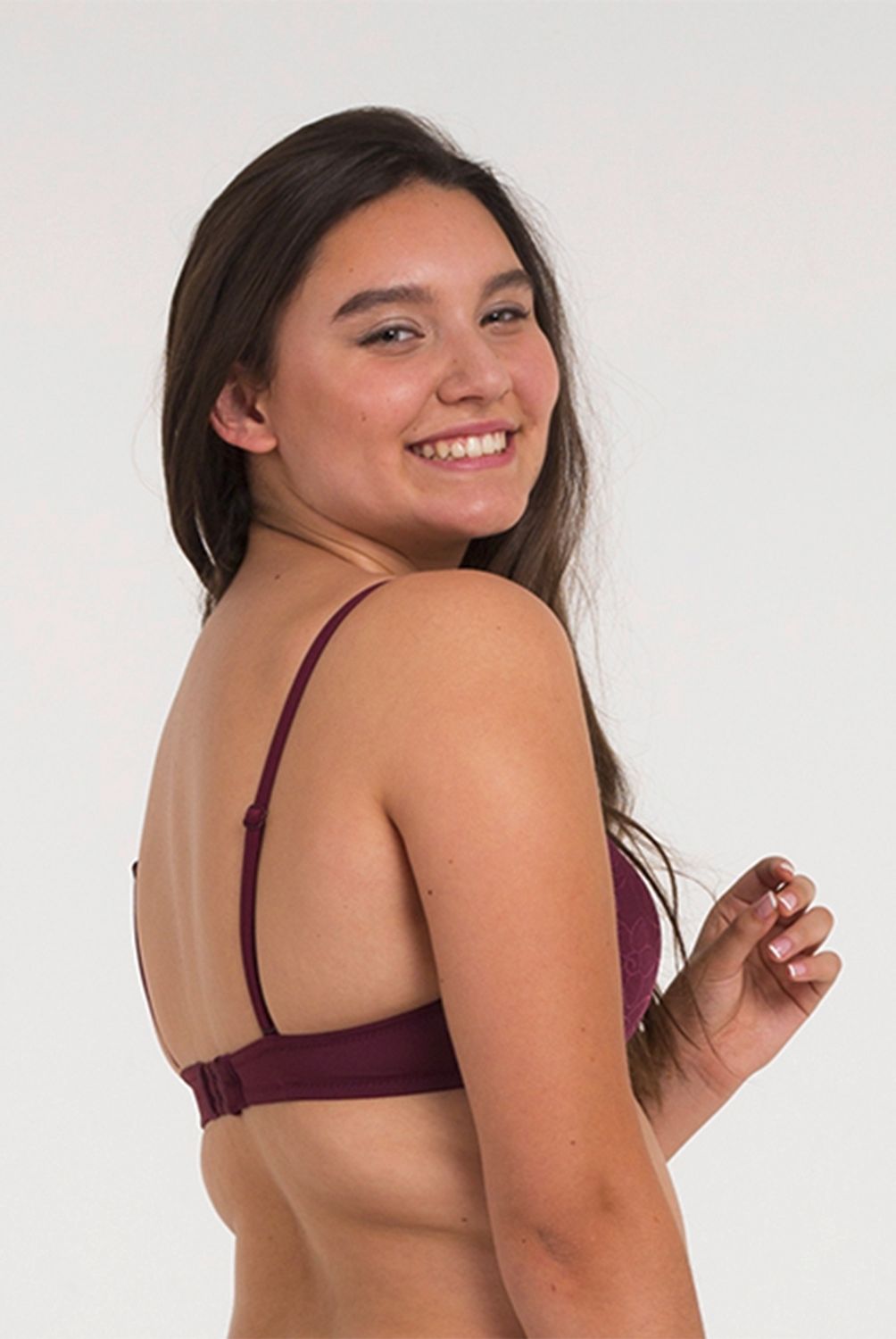 FLORES - Sostén Balconet Push Up Mujer Flores