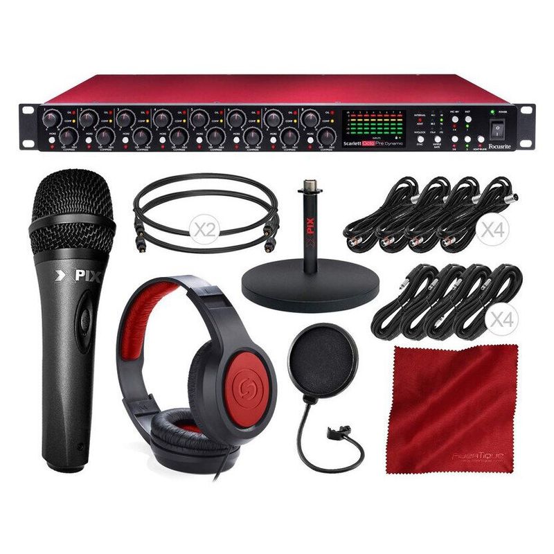 FOCUSRITE - Kit Preamplificador S Octopre con Micrófono y Acce