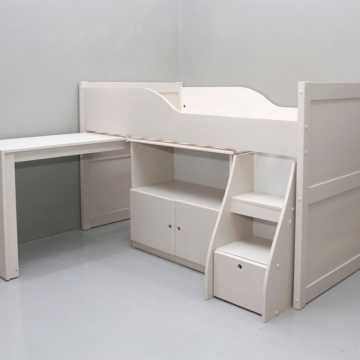DECOCASA - Cama Escritorio 1.5 Plazas Madera Blanco