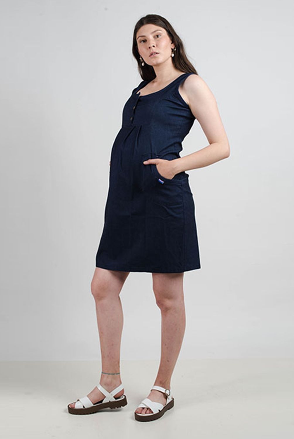 CECI CHIC - Jumper Mezclilla Elasticado