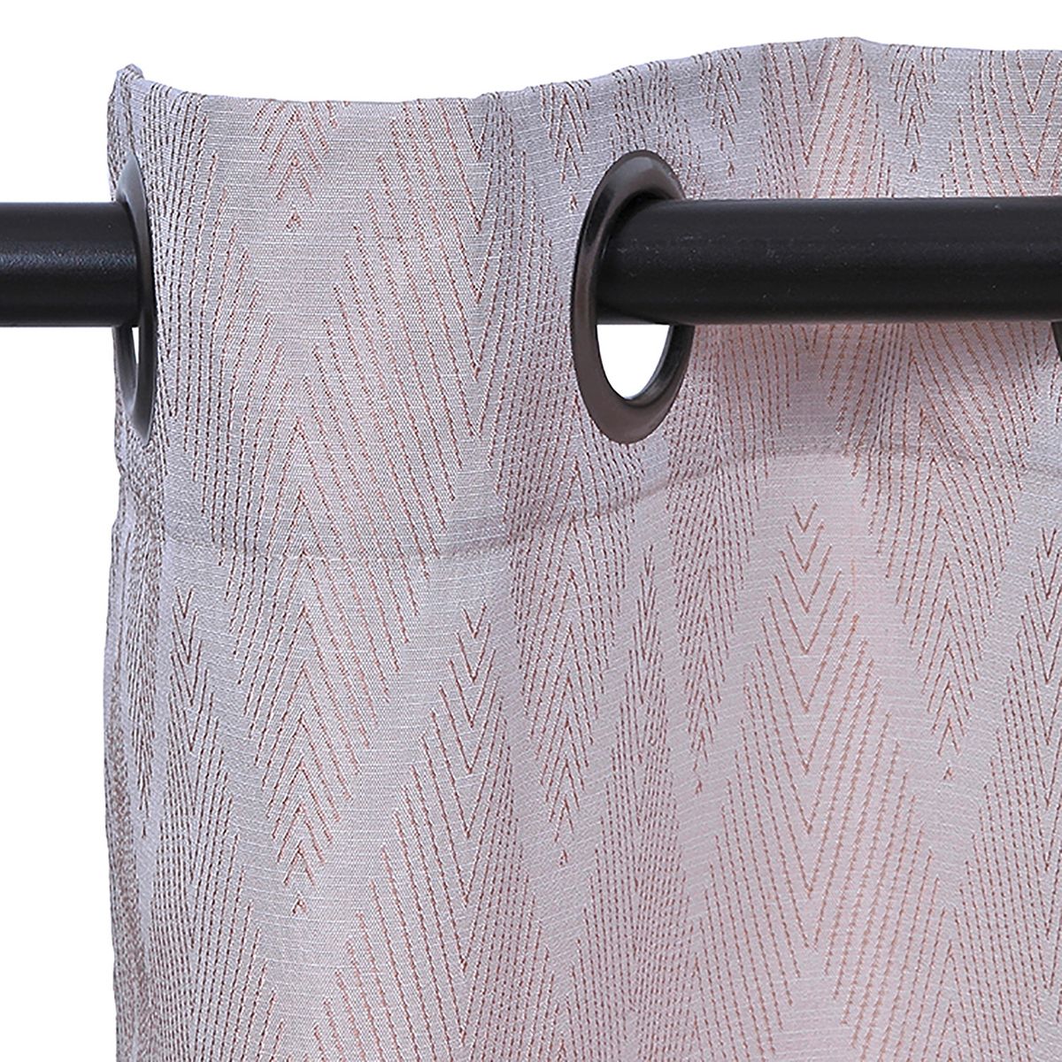 MASHINI - Set Cortinas 140X220 Cm Chevron Beige Mashini