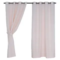 MASHINI - Set De Cortinas Decorativas Poliéster 140X220 Cm