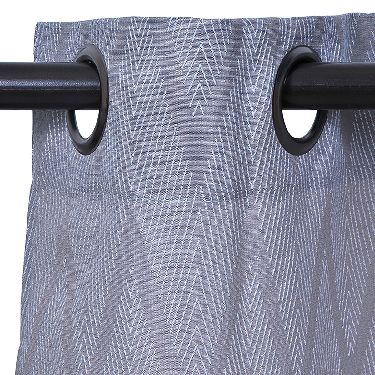 MASHINI - Set Cortinas 140X220 Cm Chevron Gris Mashini