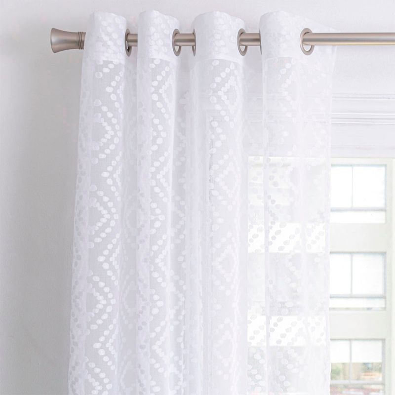 FABRICS - Cortina Velo Devore 140X220 Cm Blanco Fabrics