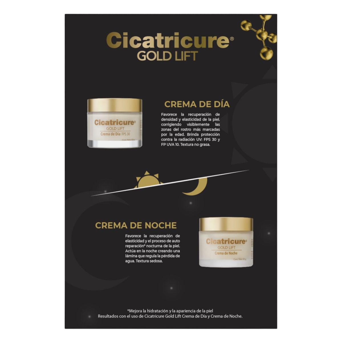 CICATRICURE - Cicatricure Pack Antiedad Gold Día  Noche