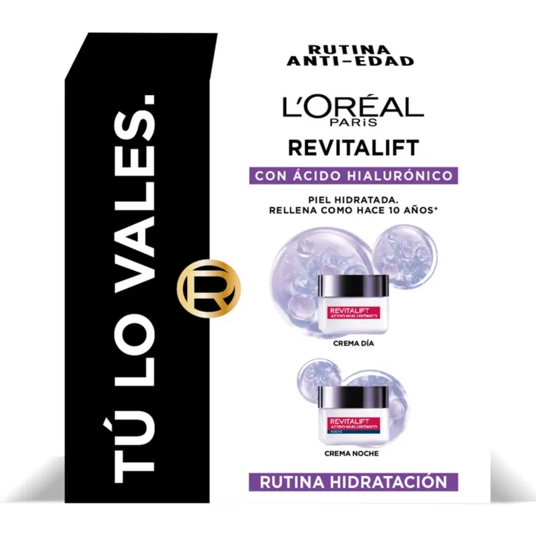 Set Crema Día y Noche Anti-Arrugas Revitalift Acido Hialuronico