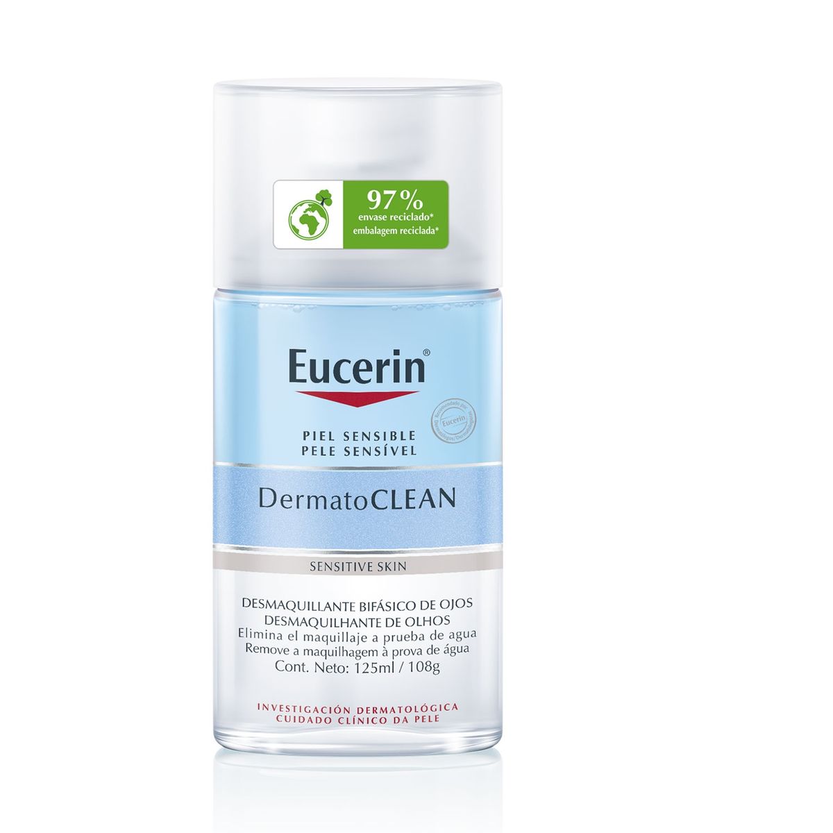 EUCERIN - Desmaquillante Bifásico De Ojos Dermatoclean 125 Ml Eucerin
