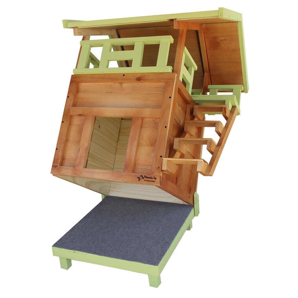 MASCOTA TOP - Casa para Gato Mediana con Terraza