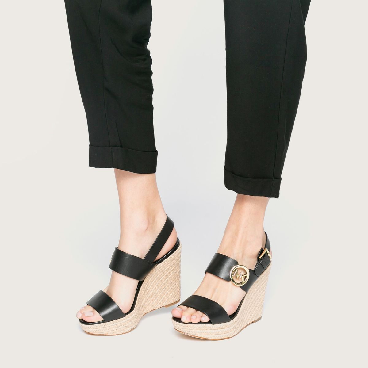 MICHAEL KORS - Sandalia Mujer Cuero Negra