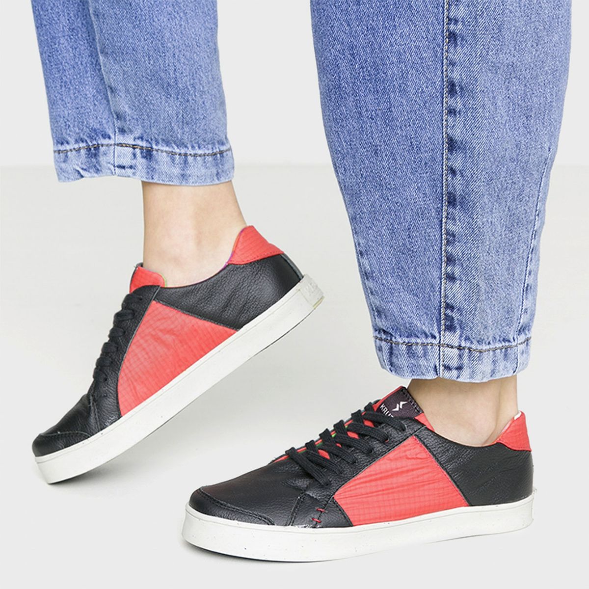 KRUZA - Zapatilla Urbana Hombre Negro Kruza