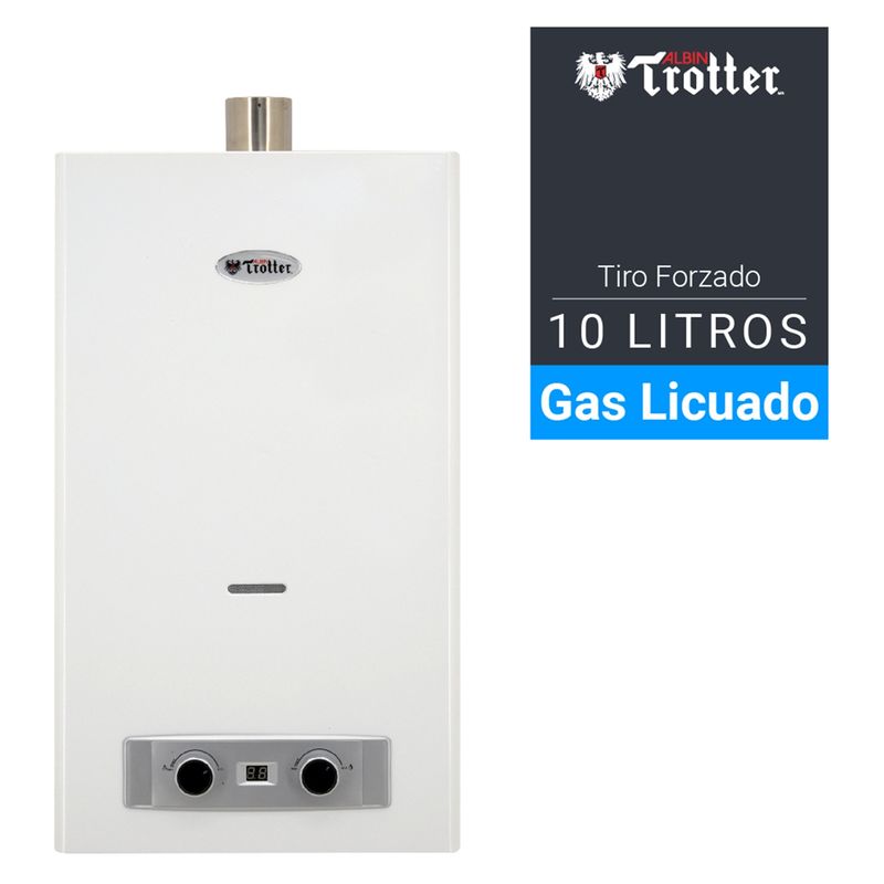 ALBIN TROTTER - CALEFONT GAS LICUADO 10 LITROS TIRO FORZADO