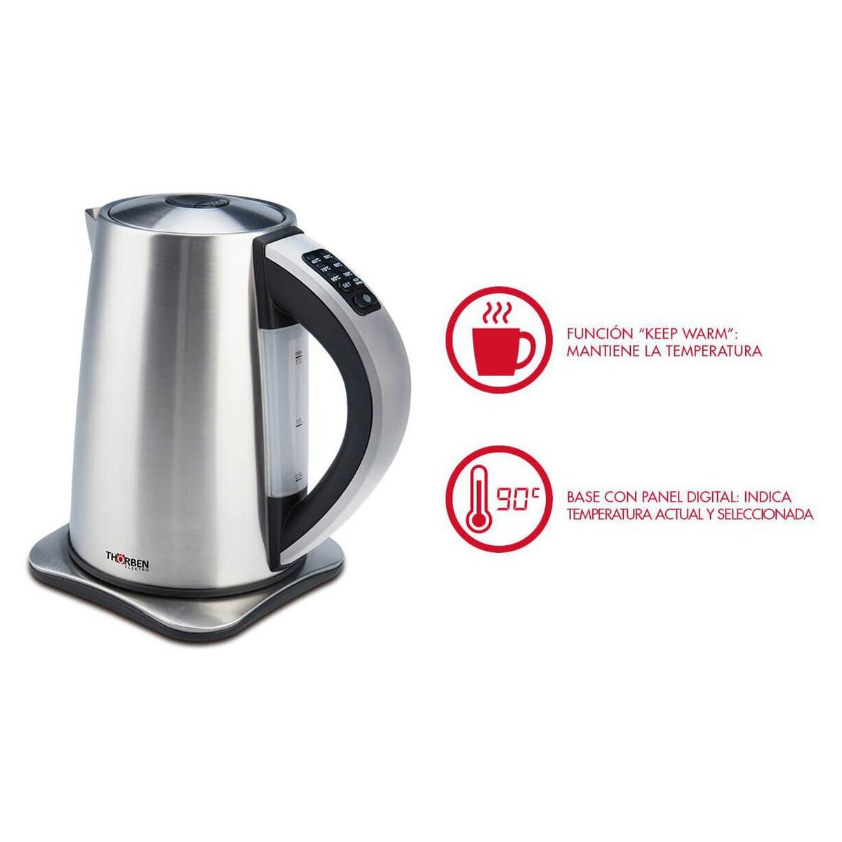 THORBEN - Hervidor Thorben Con Control Temp Thor Smart Key