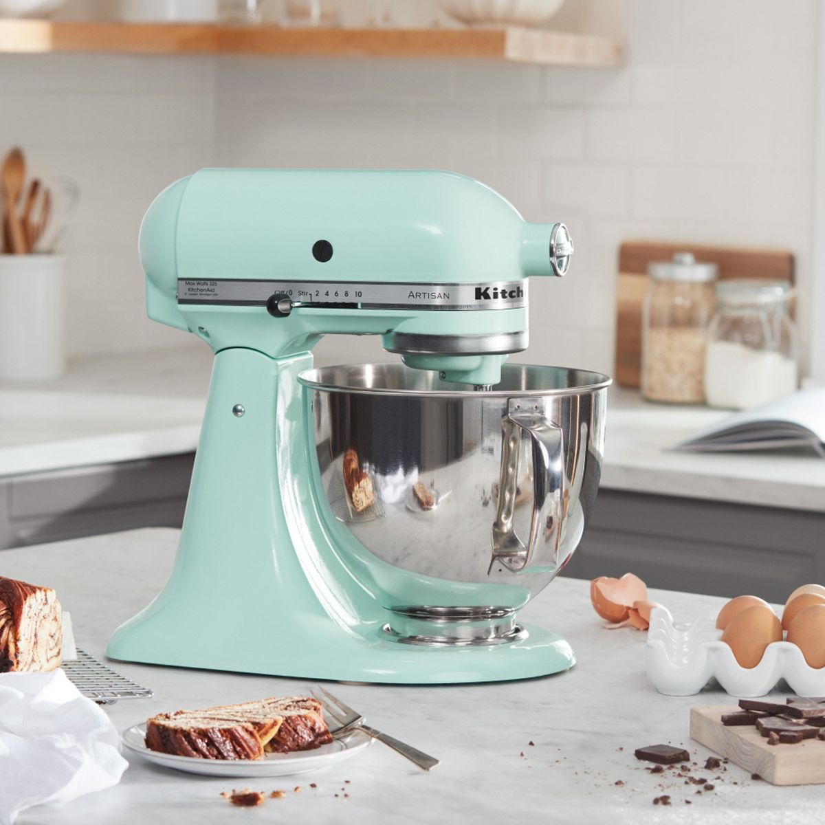 KITCHENAID - Batidora Pedestal Artisan Celeste