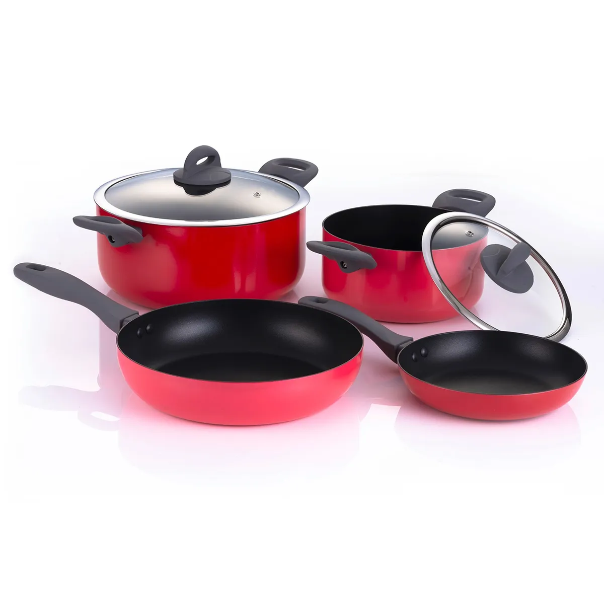 FANTUZZI - Baterías De Cocina Antiadherente Aluminio Arrecife 6 Pzas Fantuzzi