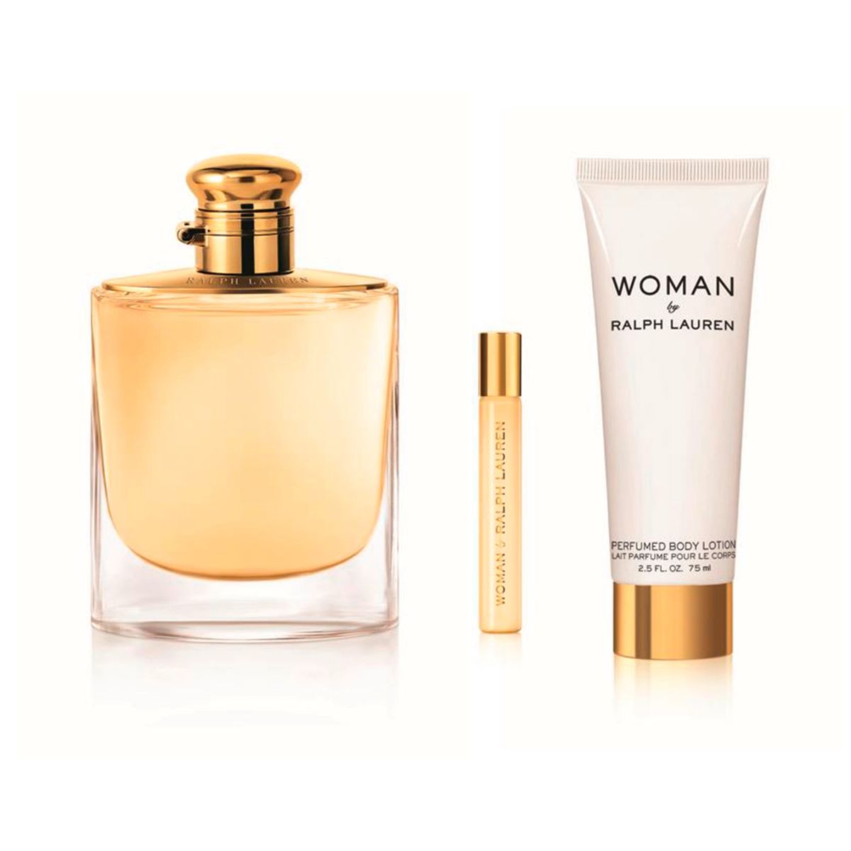 RALPH LAUREN - Set Perfume Mujer Woman EDP 100 ml + Body Lotion 75 ml + 10 ml