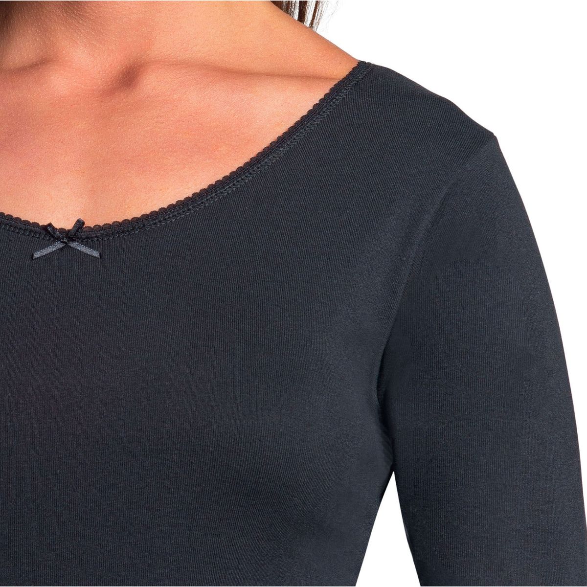 CAFFARENA - Camiseta Cuello Redondo Mujer Caffarena