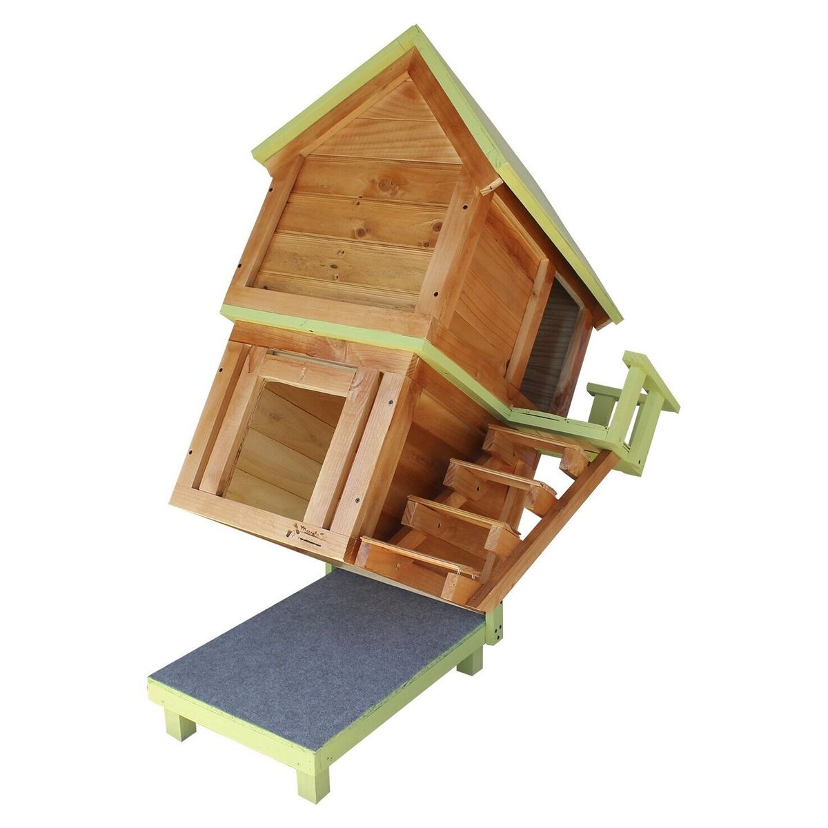 MASCOTA TOP - Casa para Perro Pequeña Dos Pisos