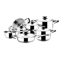 MAGEFESA - Batería de Cocina Acero inoxidable Natura 12 Piezas