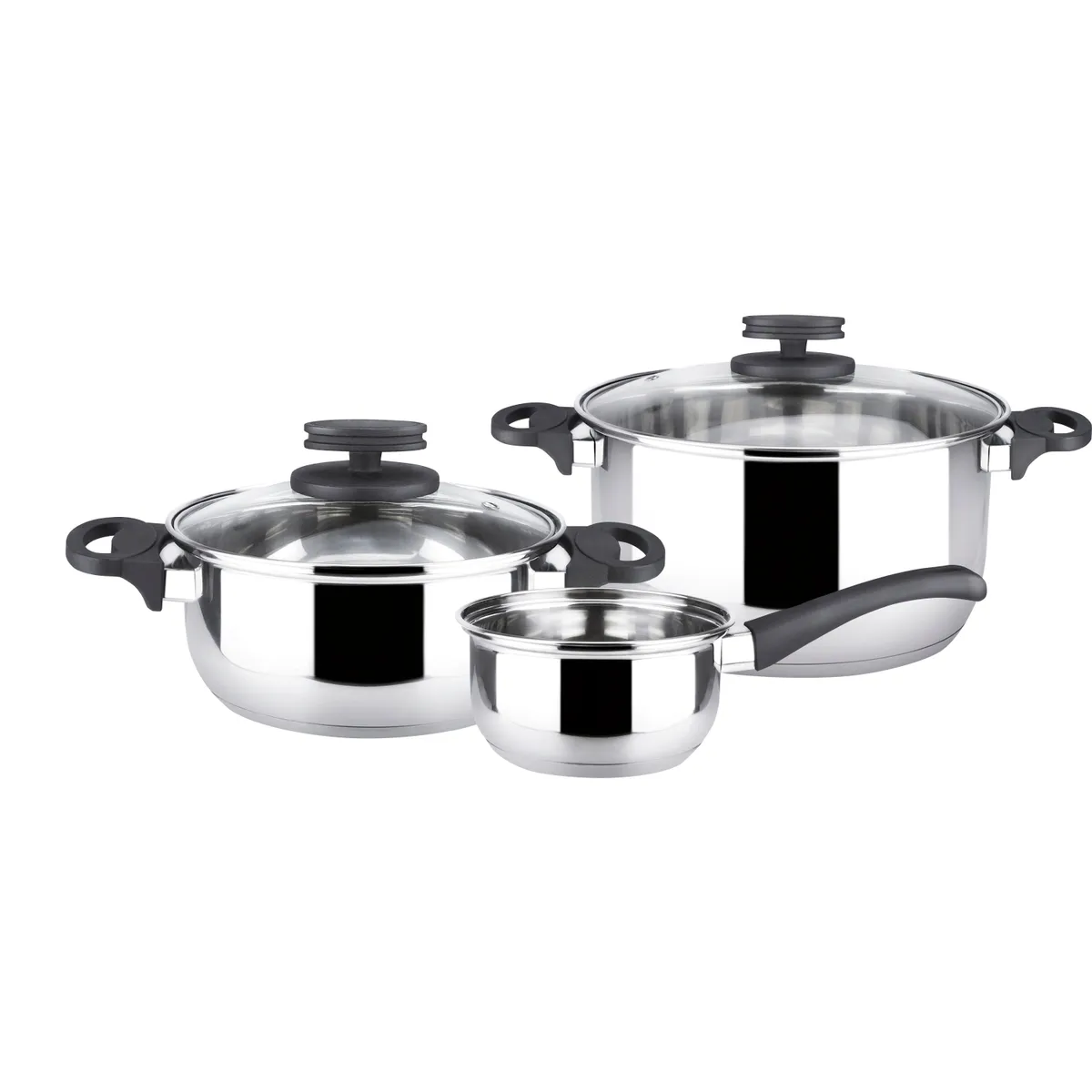 MAGEFESA - Batería De Cocina Acero Inoxidable Style 5 Piezas Magefesa