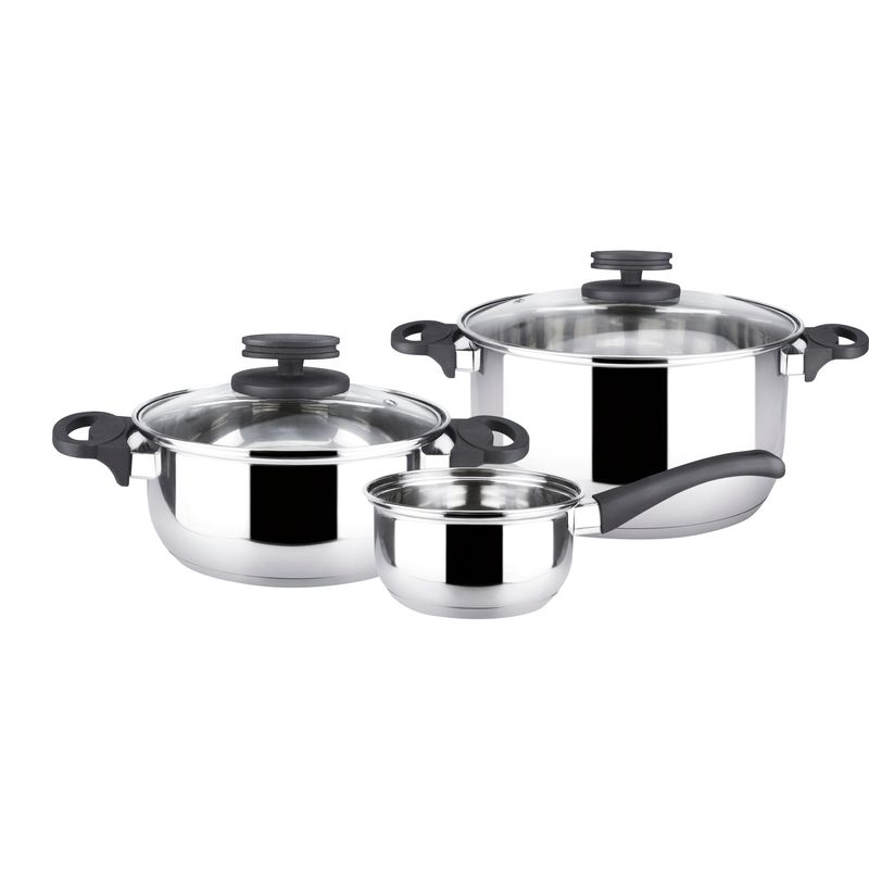 MAGEFESA - Batería de Cocina Acero Inoxidable Style 5 Piezas Magefesa