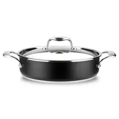 MAGEFESA - Olla Arrocera Acero Inoxidable Prisma 28 cms