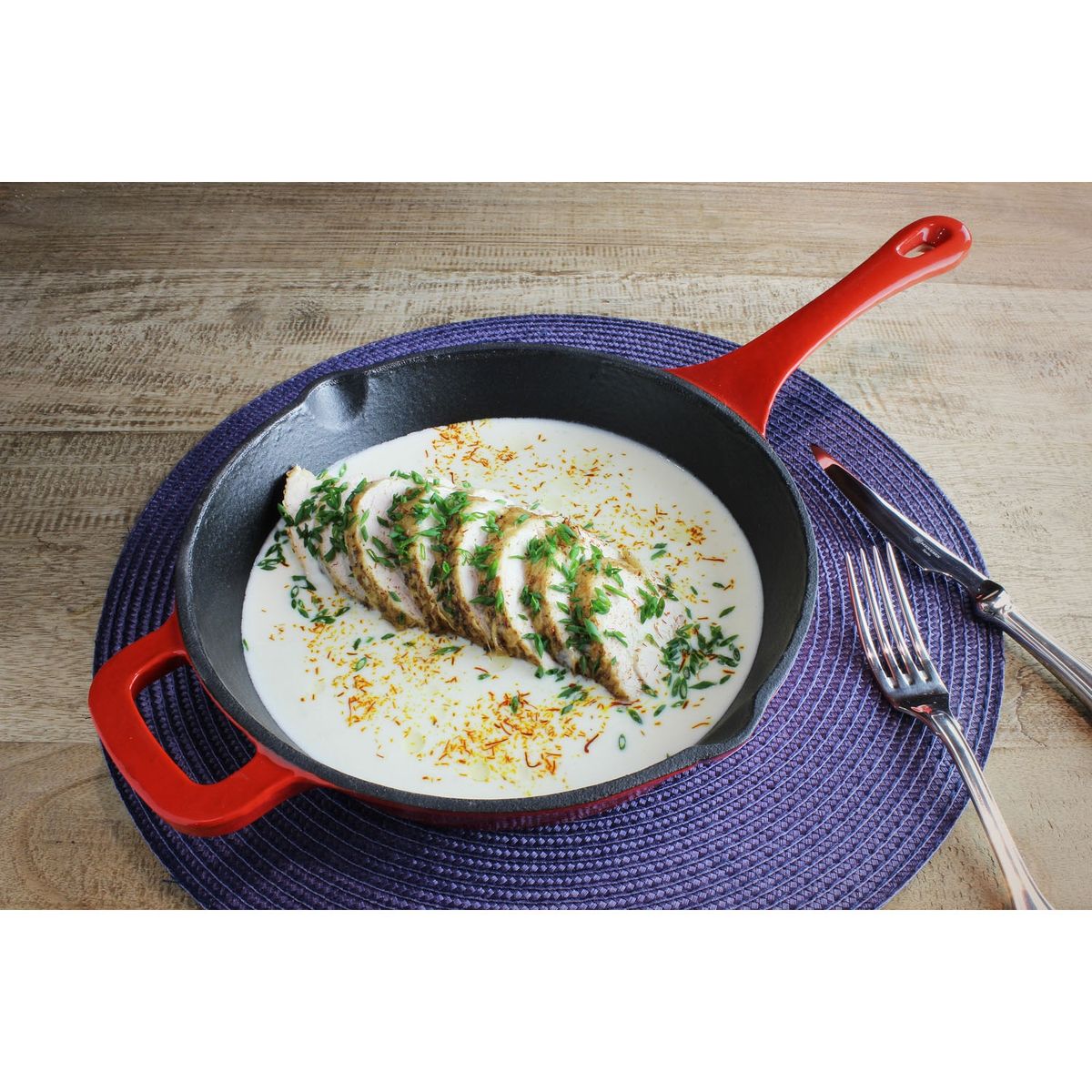 MAGEFESA - Sartén Ferro Rojo 31Cm Magefesa