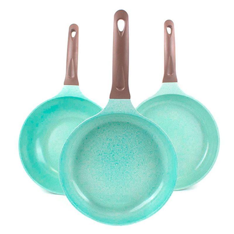 ROICHEN - ROICHEN Set de sartenes cerámica Jade 24 cm/26 cm/ 26 cm