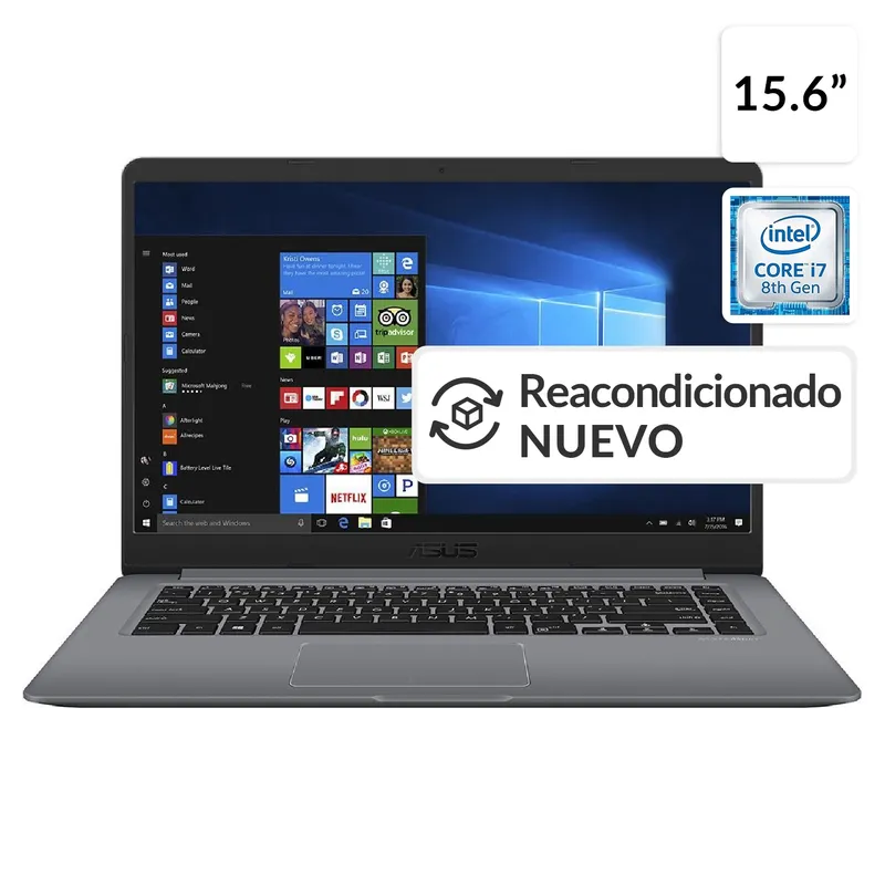 ASUS - Notebook Asus/Vivobook/I7/12gb/500Gb256ssd/15.6