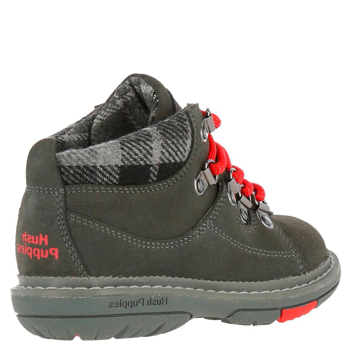 HUSH PUPPIES - Botín Niño Cuero Negro Hush Puppies
