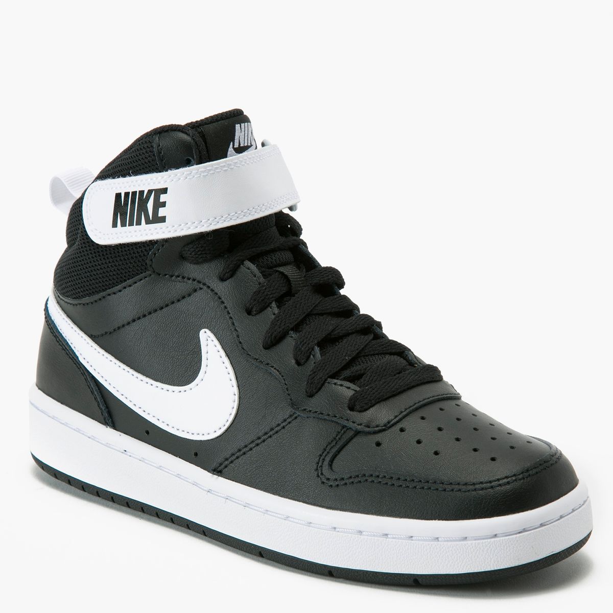 NIKE - Court Borough Mid 2 Zapatilla Deportiva Niño Negro (35.5 a 38.5) Nike