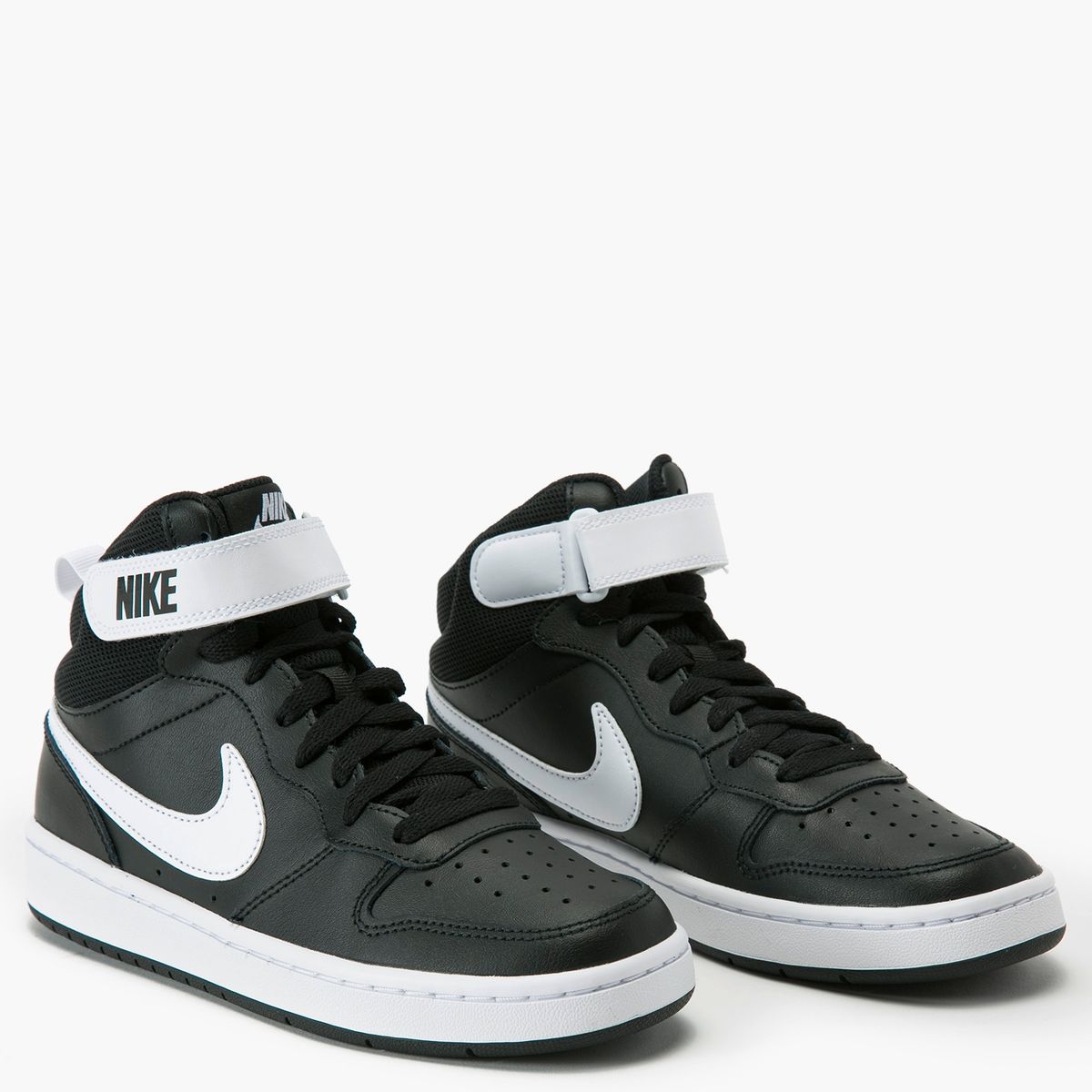NIKE - Court Borough Mid 2 Zapatilla Deportiva Niño Negro (35.5 a 38.5) Nike