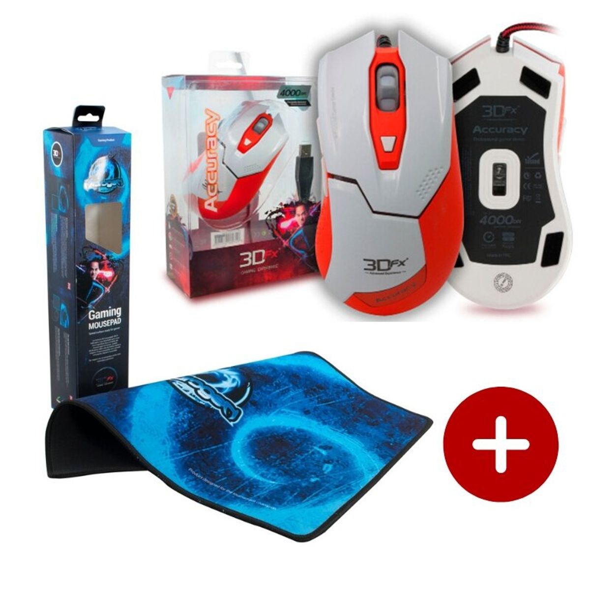 3DFX - Pack Gamer 3DFX Mouse Accuracy  MousePad 400