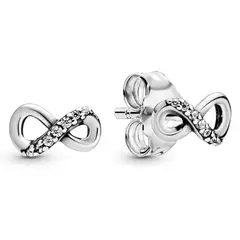 PANDORA - Aretes Brillante Infinito Mujer