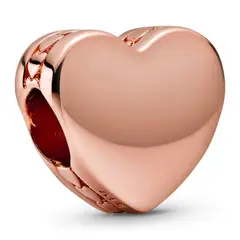 PANDORA - Charm Corazon Para Grabar Rose Mujer