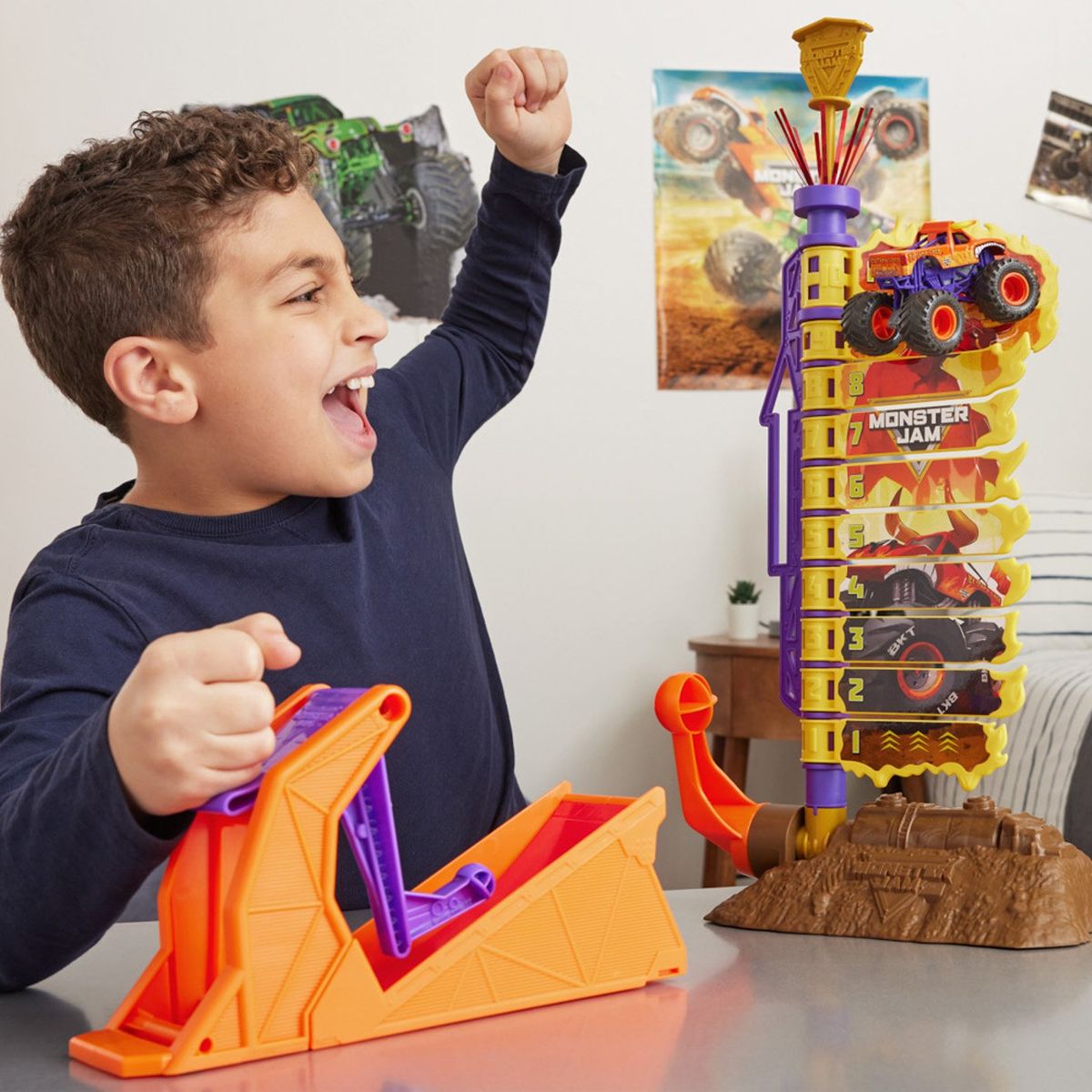MONSTER JAM - Playset Autos Big Air Challenge Monster Jam