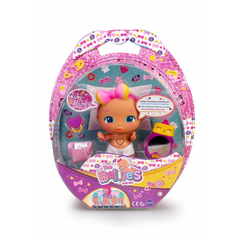 THE BELLIES - Muñeca Interactiva The Bellies Kuki Cute 17cms