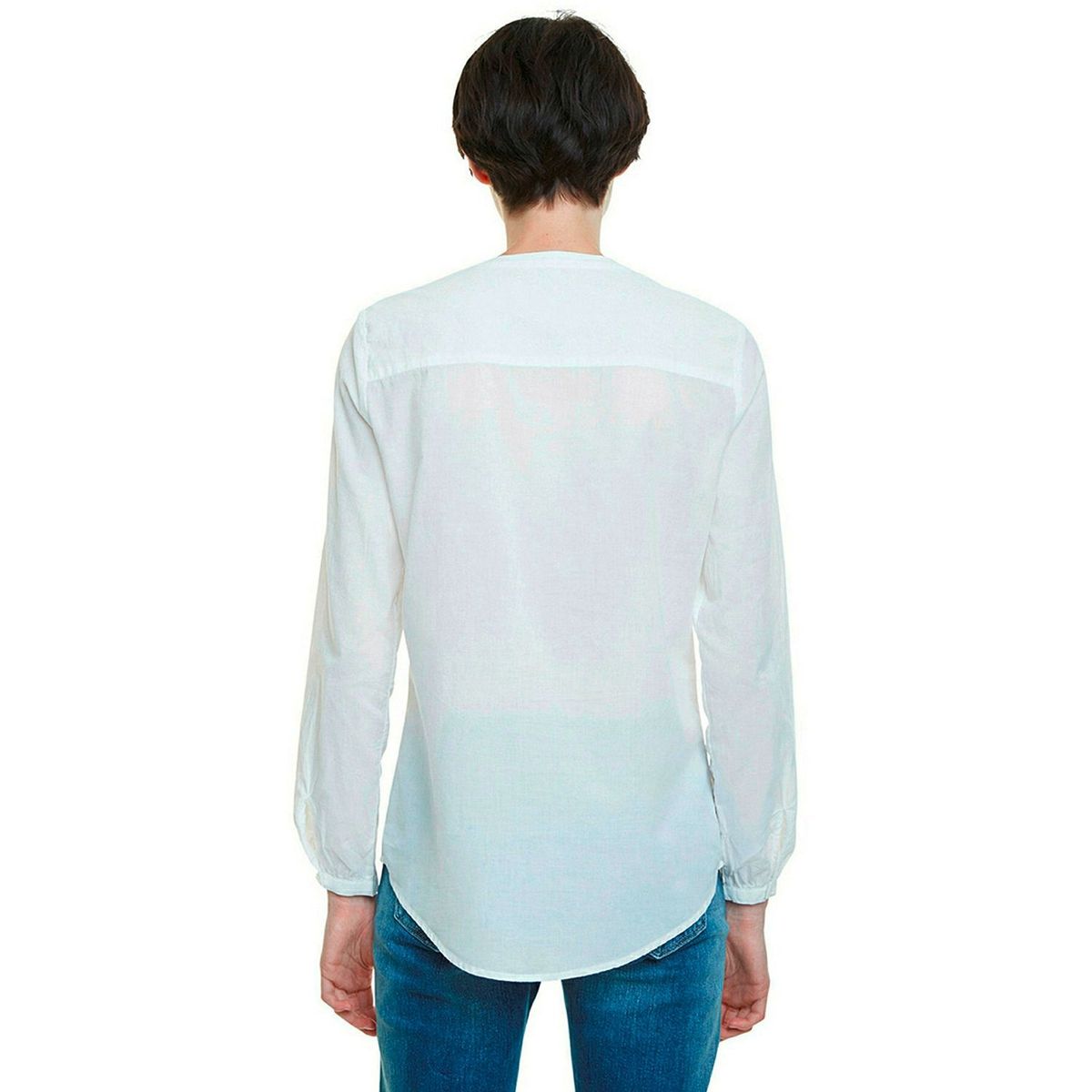 DESIGUAL - Camisa De Algodón Manga Larga Mujer