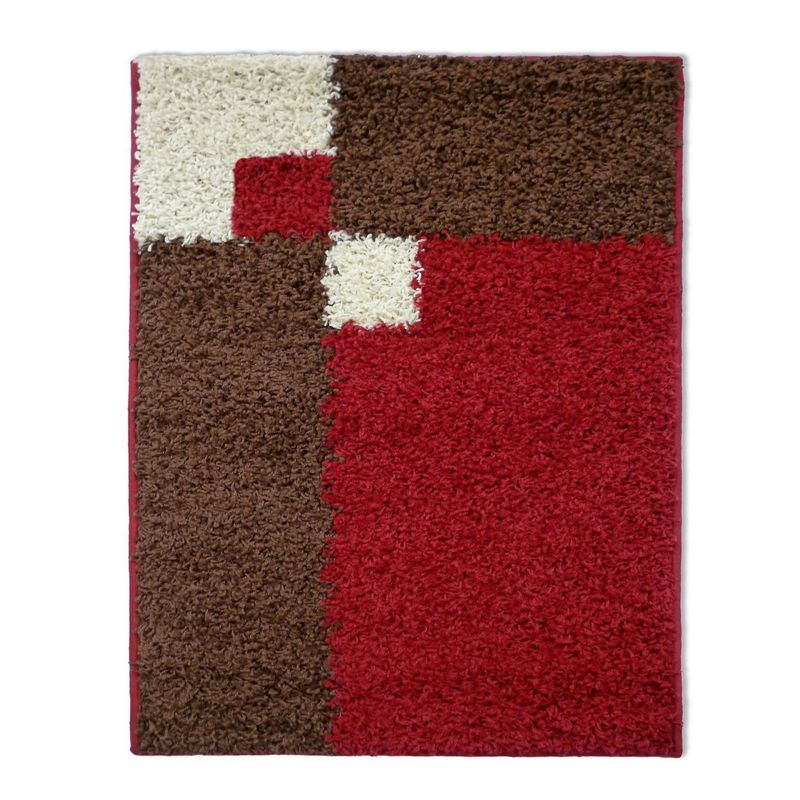 IDETEX - Alfombra Shaggy D2 050 X 100 Rojo