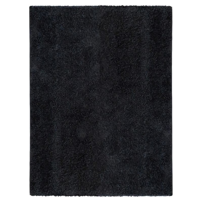 IDETEX - Alfombra Shaggy Lisa 133X180 Cm Negro Idetex
