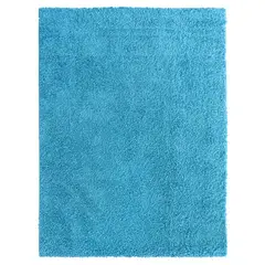 IDETEX - Alfombra Shaggy Lisa 133x180 Cm Turquesa