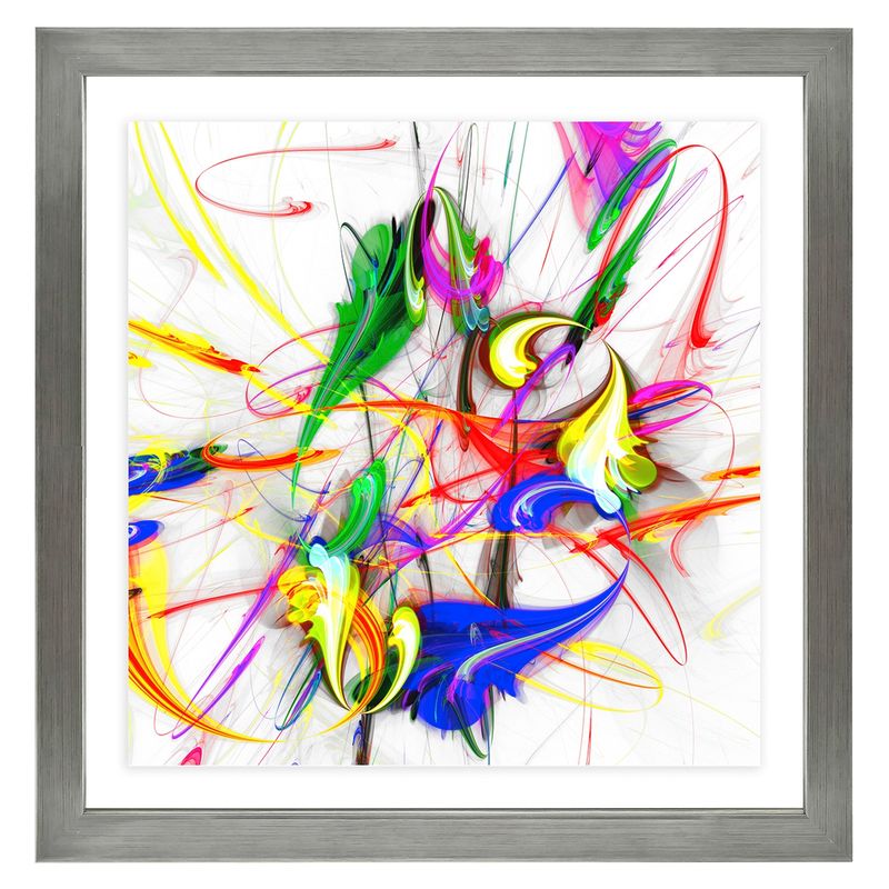 RONDA - Cuadro Lámina Moderna Lineas Abstractas 50X50 Cm Ronda