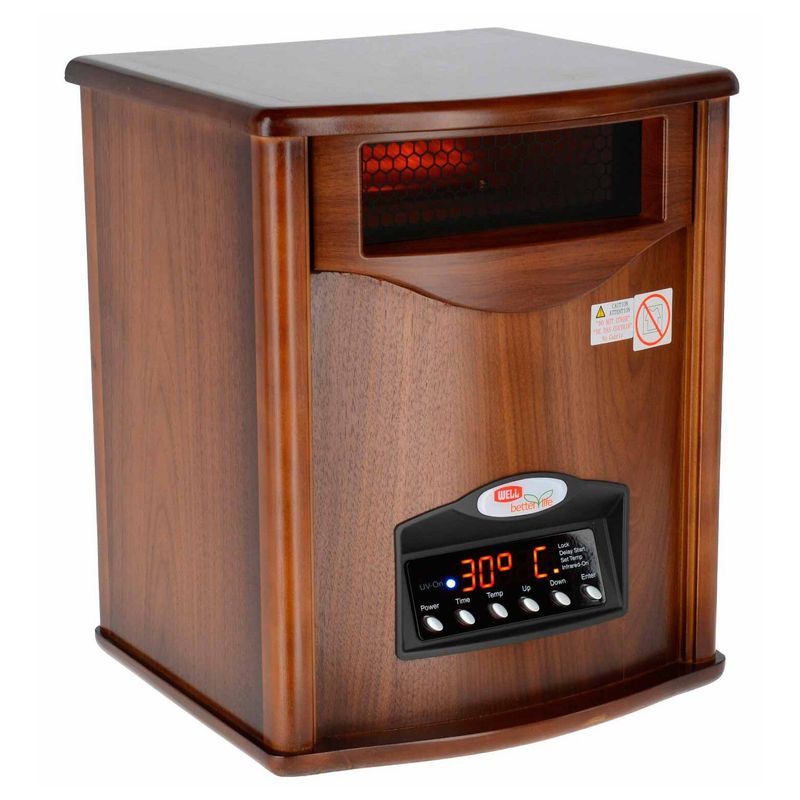 BETTERLIFE - Estufa Infrarroja Madera Uv Wi-Fi Smarthome 70 M