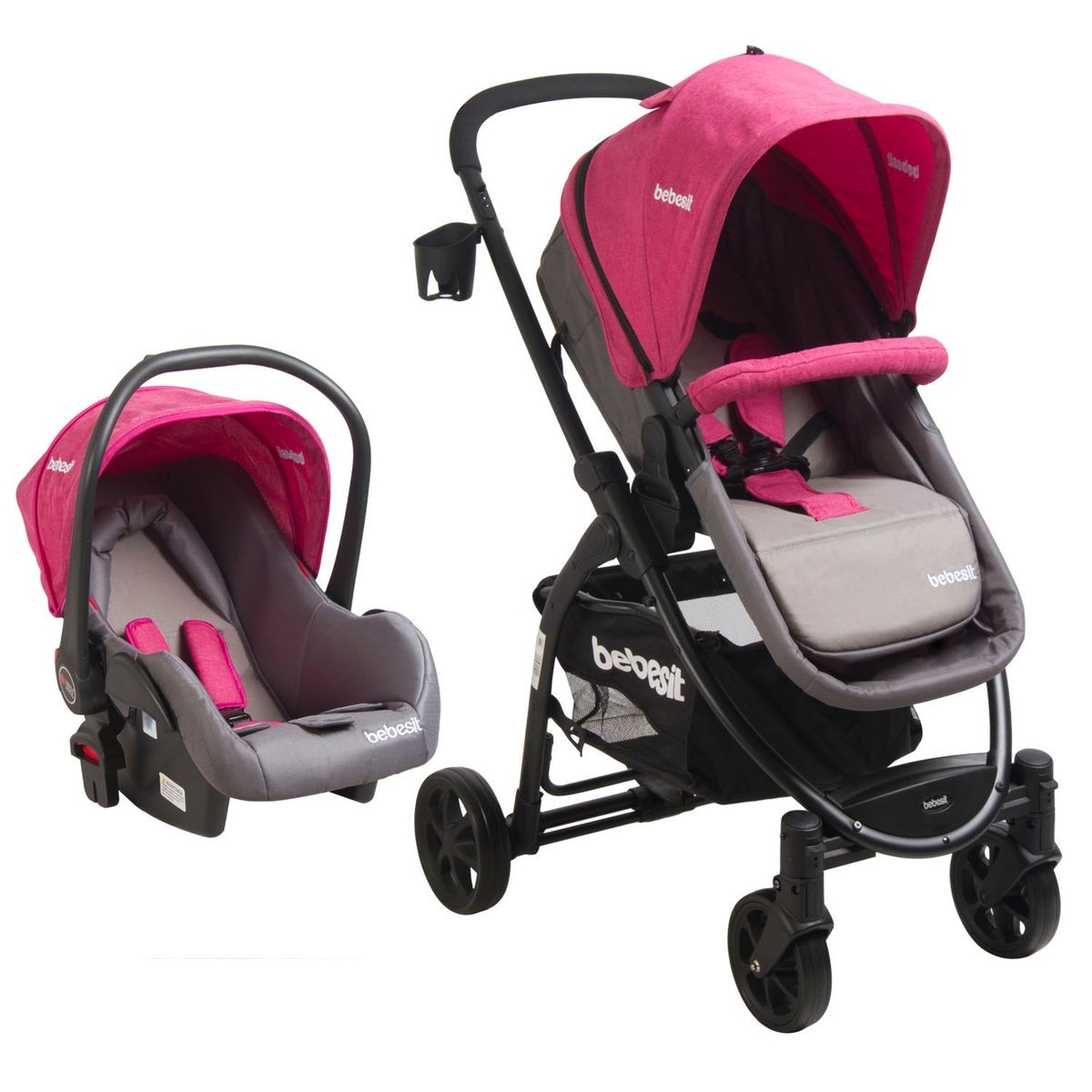 BEBESIT - Coche Travel System Fenix Rosado Bebesit