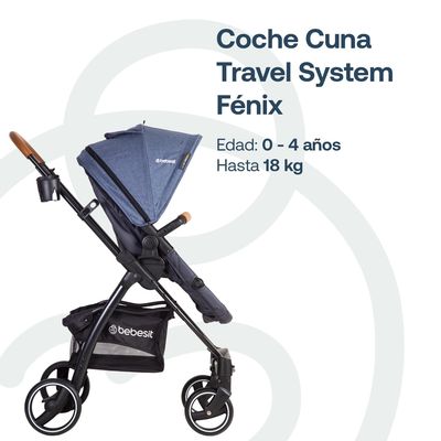 Imagen 2 del producto Coche Travel System Fenix Azul