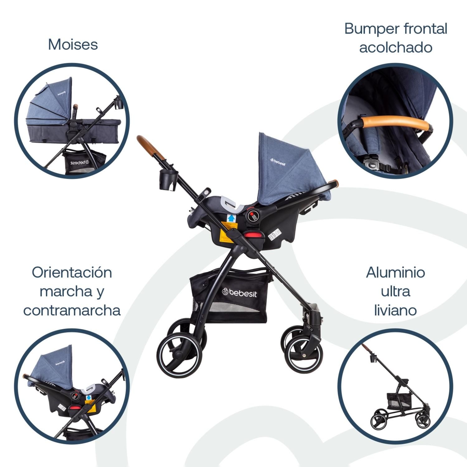 bebeページ（合計3点） BEBESIT Coche Travel System Fenix Azul Bebesit | Falabella Chile