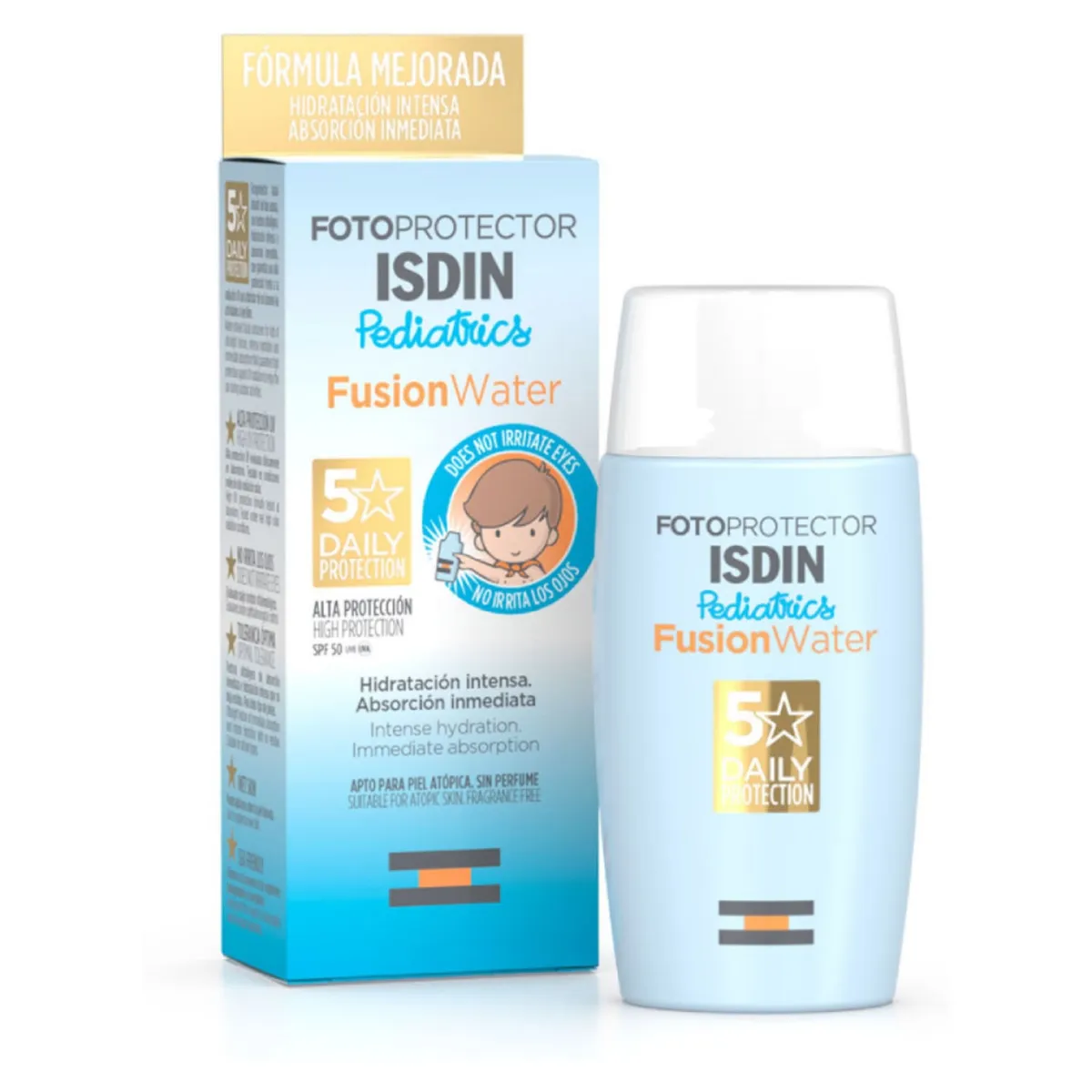 ISDIN - Protector Solar Facial Niños Fusion Water Pediatrics Fps 50 Ml Isdin