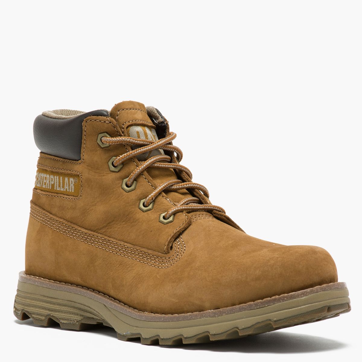 CAT - Botín Hombre Cuero Café Cat