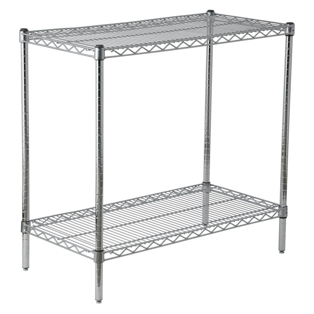 OLYMPIC - Estante de acero cromado de 46x91x84 2 repisas