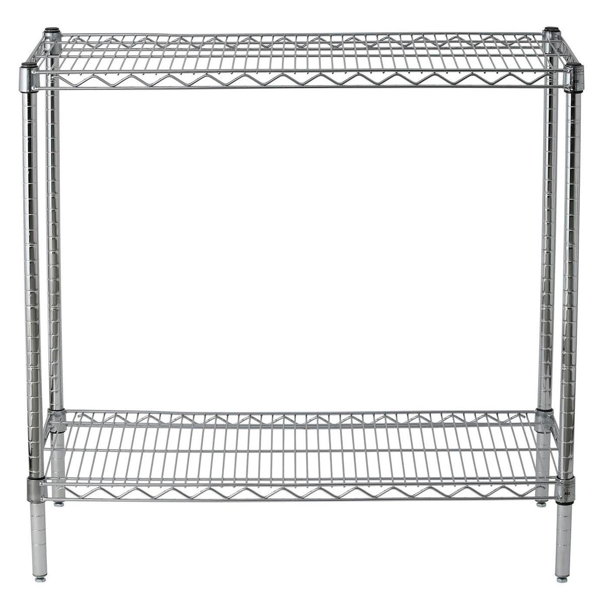 OLYMPIC - Estante de acero cromado de 46x91x84 2 repisas