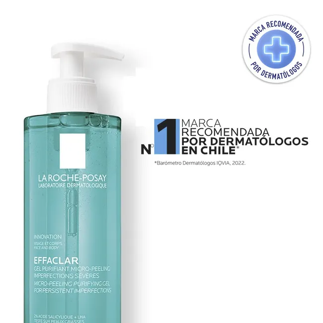 LA ROCHE POSAY - Limpiador Facial Effaclar Gel Microexfoliante 400 ml  La Roche Posay
